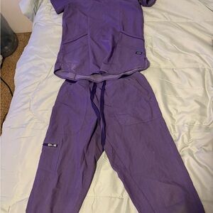 Purple Women's Scrub Set